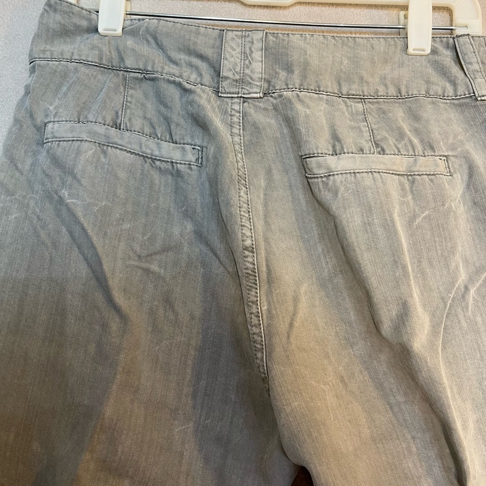 Sundance Petite 6 Gray Pleated Wide Leg Lightweight Women’s Pants - Picture 7 of 10